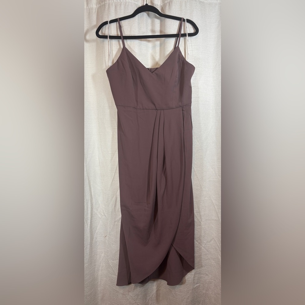 Lulu's Elegant Mauve Dress